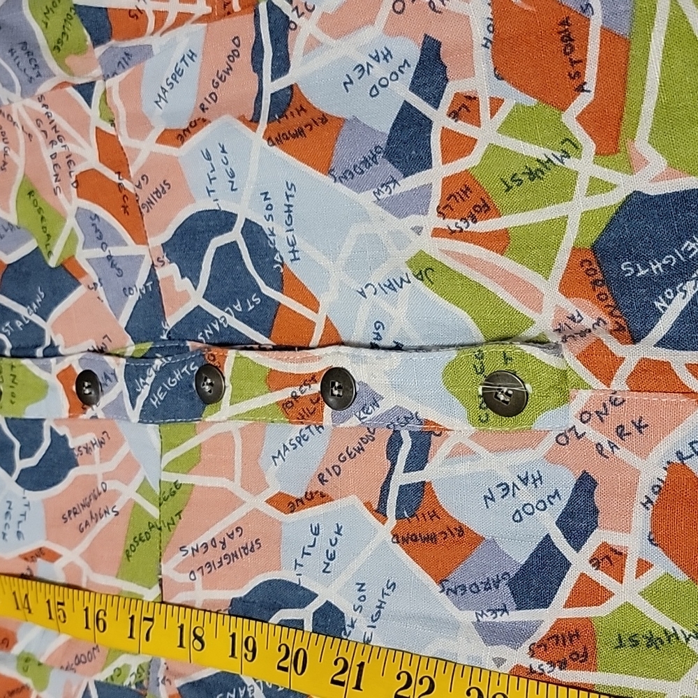 Modcloth Multicolor Map Print Romper - image 4